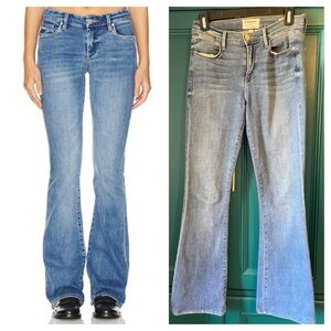 FRAME Le High Flare Jeans Columbus Wash Size 26 | Designer Denim Flare